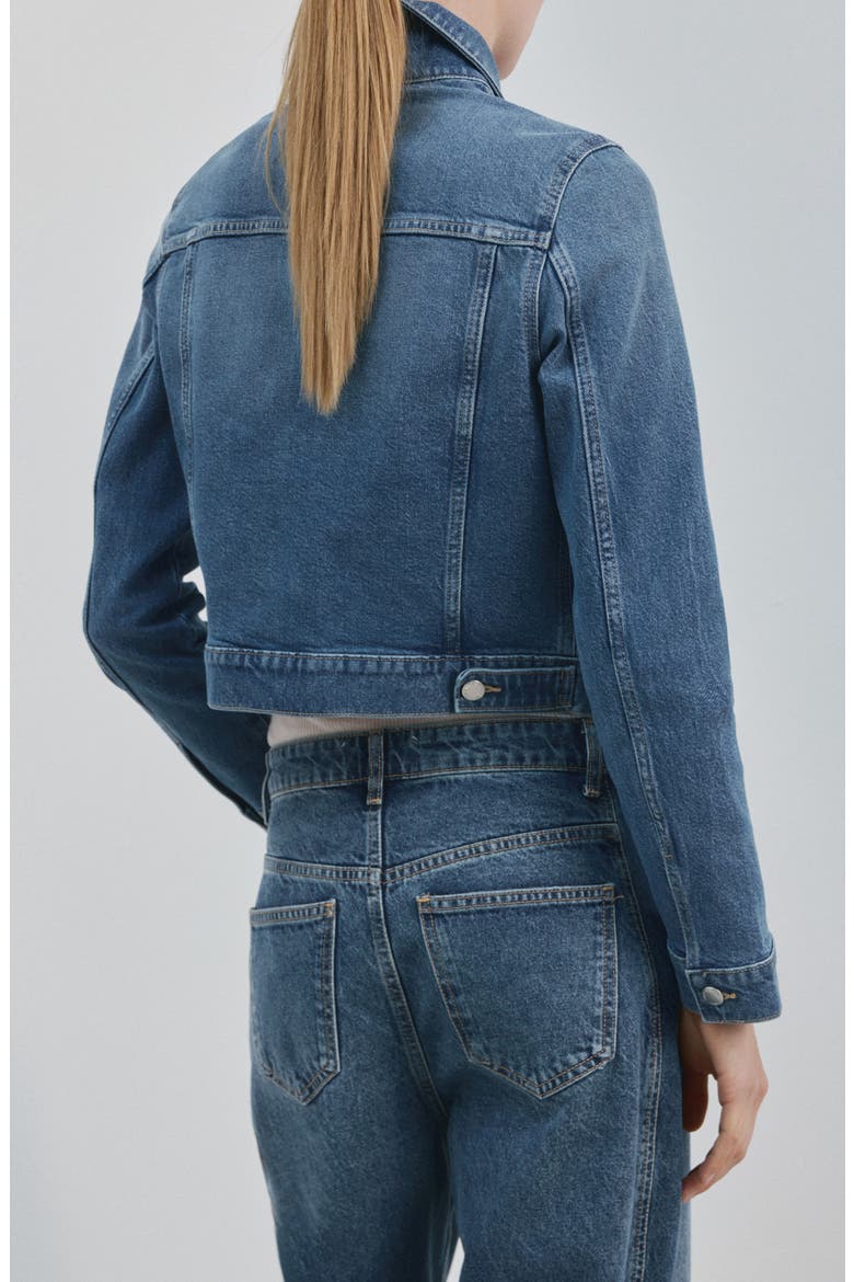 Crop Jean Jacket, Alternate, color, MEDIUM BLUE
