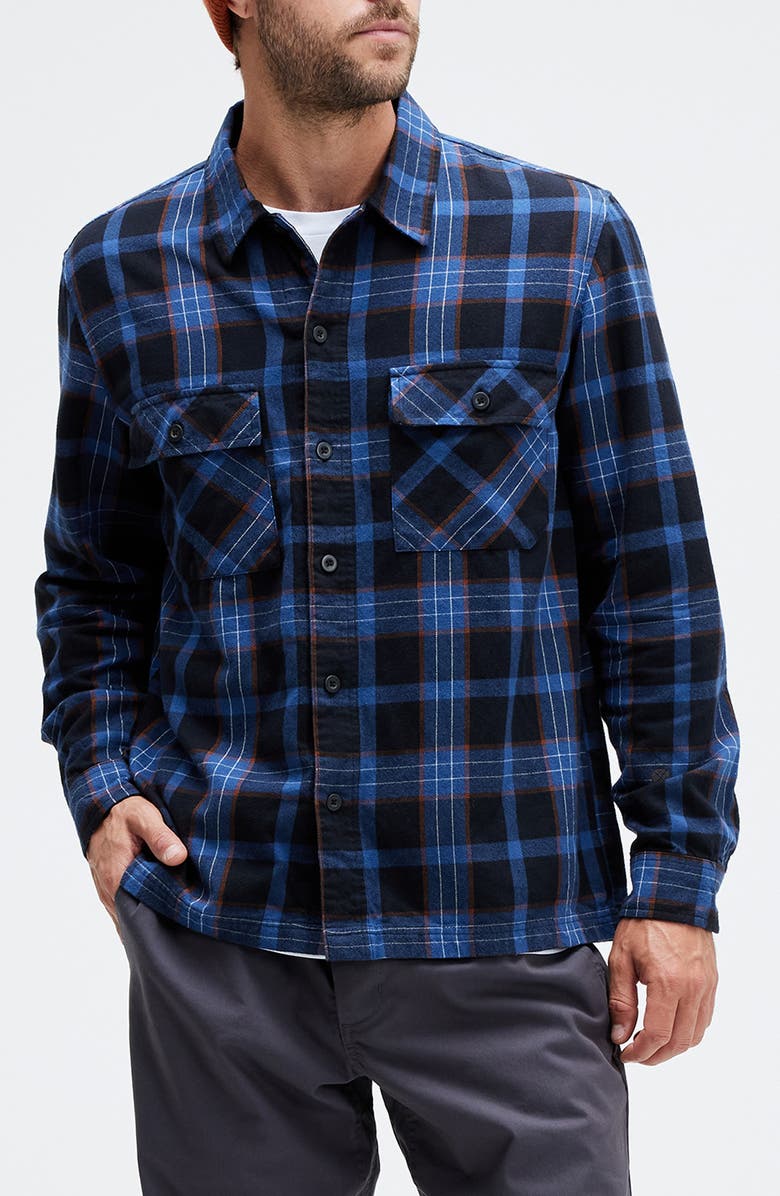 Stance Lowell Cotton Flannel Button-Up Shirt, Main, color, 