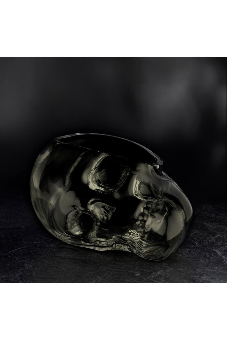 Memento Mori Skull Bowl, Alternate, color, Smoke