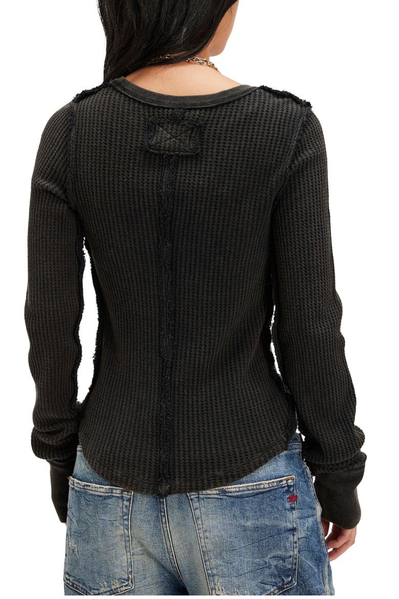 Lucky Locket Thermal Graphic T-Shirt, Alternate, color, WASHED BLACK COMBO