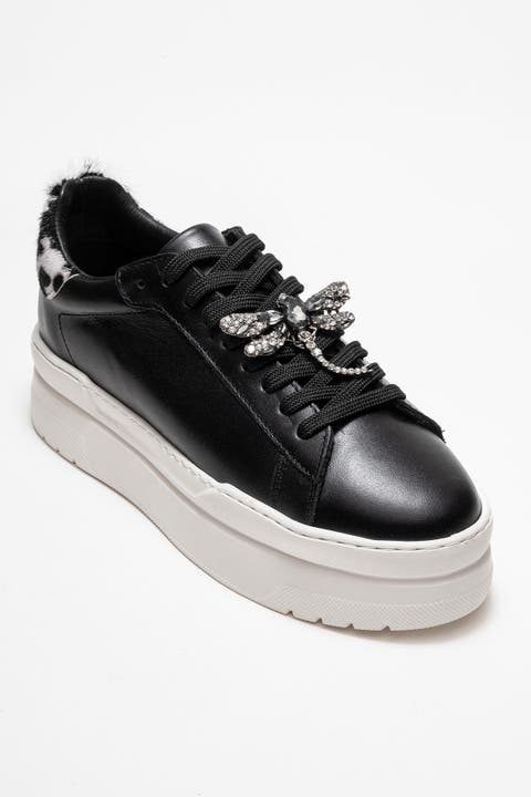 Laren Leather Buckle Sneakers (Women)