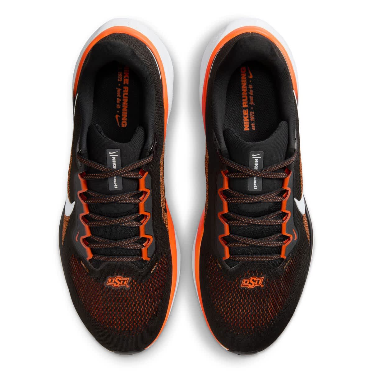 Nike Unisex Nike Black Oklahoma State Cowboys Zoom Pegasus 41 Running Shoes, Alternate, color, Black