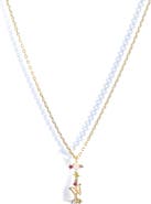 Girls Crew Flutterfly Initial Necklace