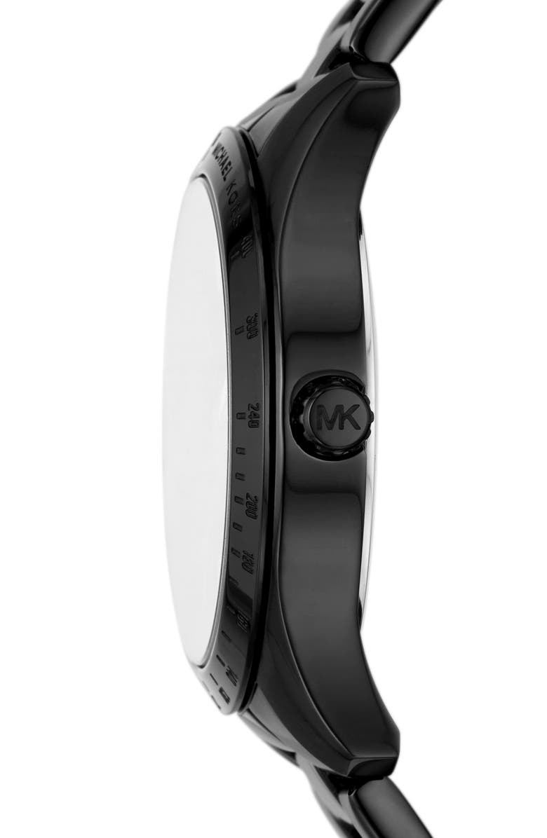 Michael Kors Berkley Chronograph Bracelet Watch, 36mm, Alternate, color, Black