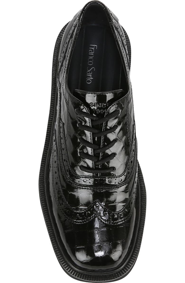 Franco Sarto Audrey Croc Embossed Wingtip Oxford, Alternate, color,