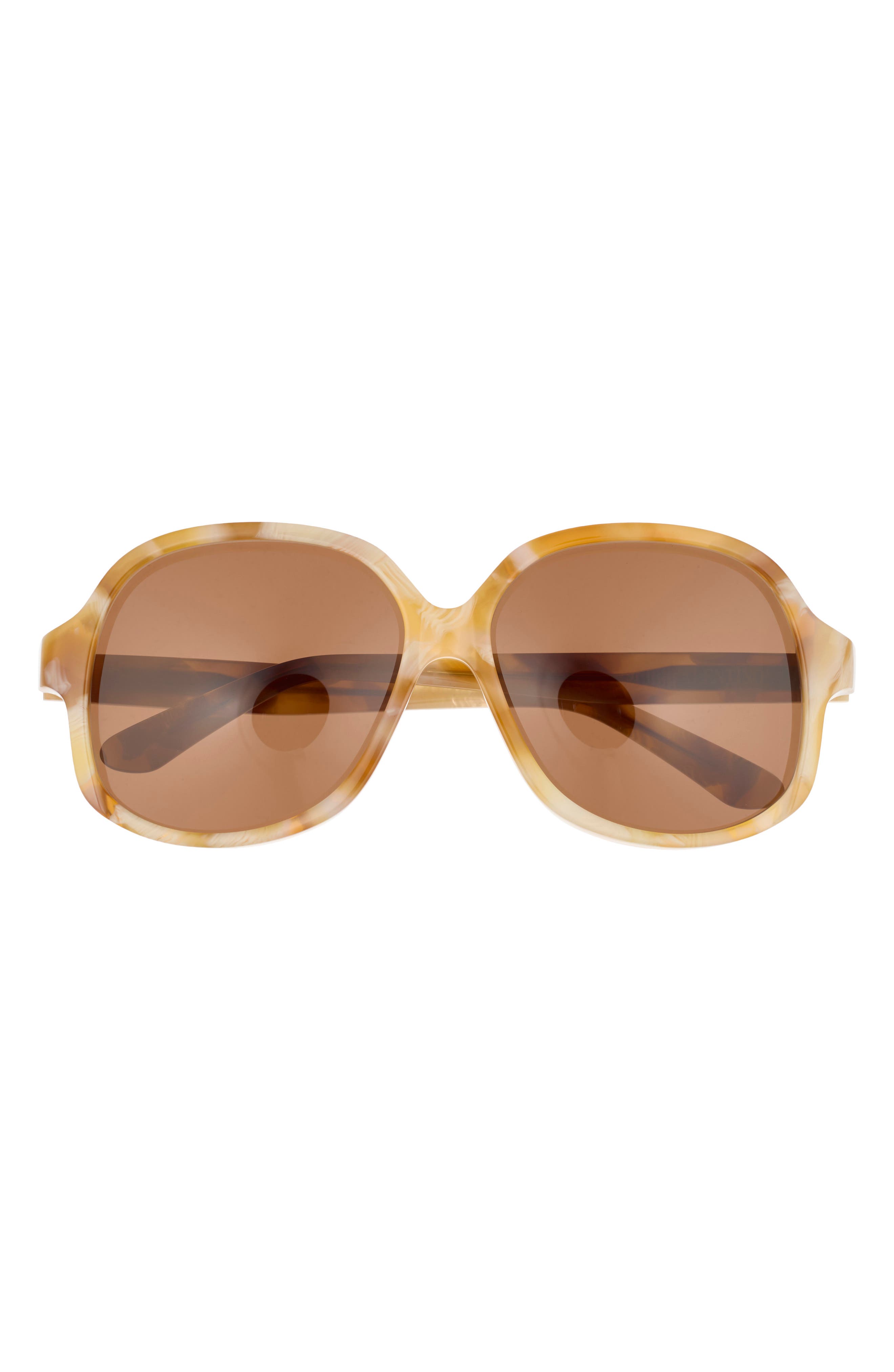 Valentino 50mm Polarized Round Sunglasses
