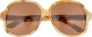 Valentino 50mm Polarized Round Sunglasses