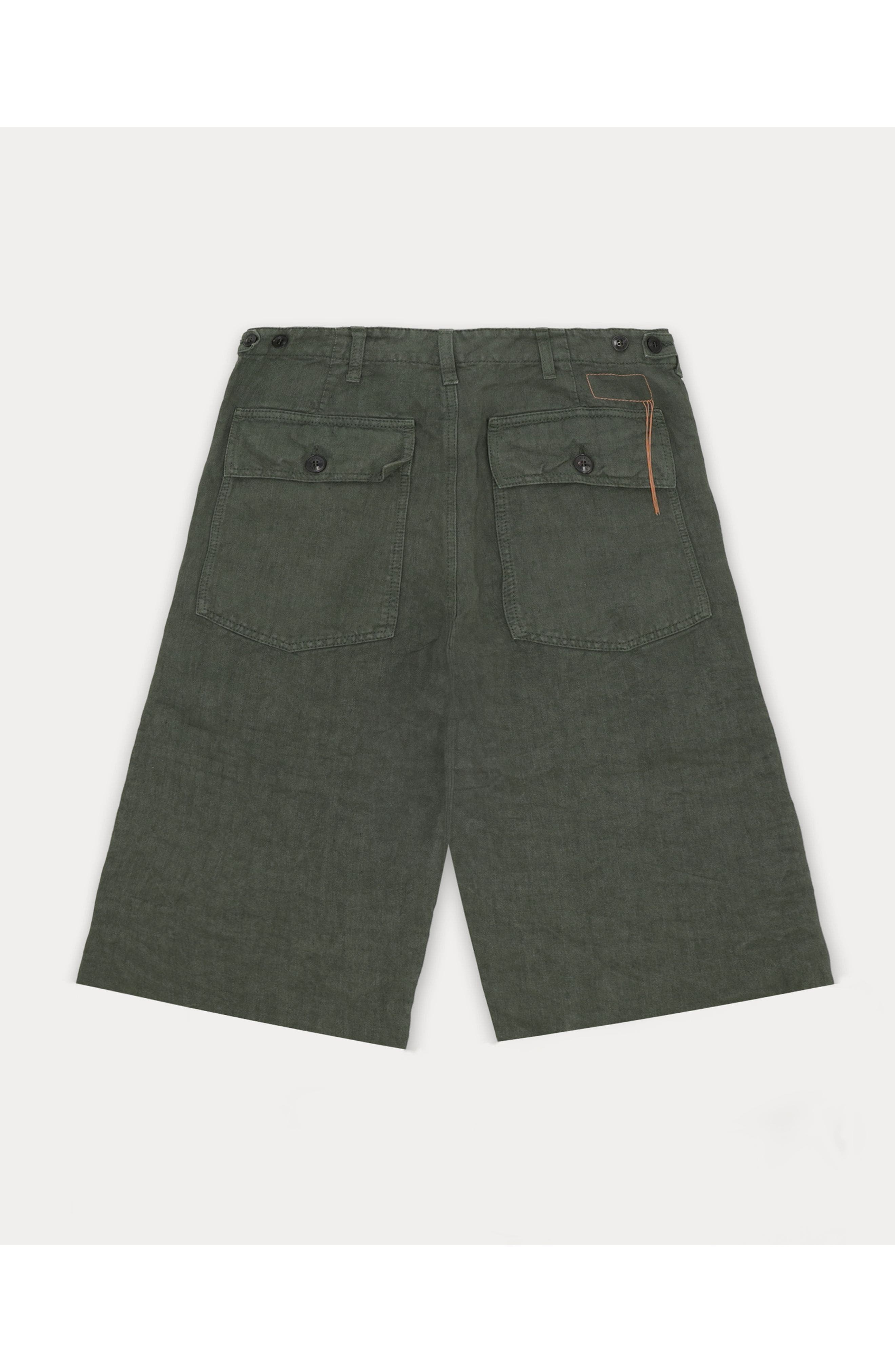 Simone Fatigue Linen Shorts - image 4