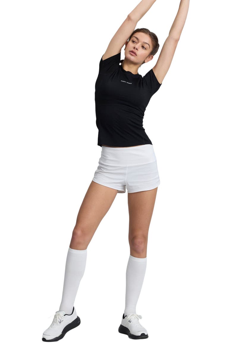 COZY ZERO Women's 2 Tone Merino Lightweight Skinny Tee, Alternate, color, Black