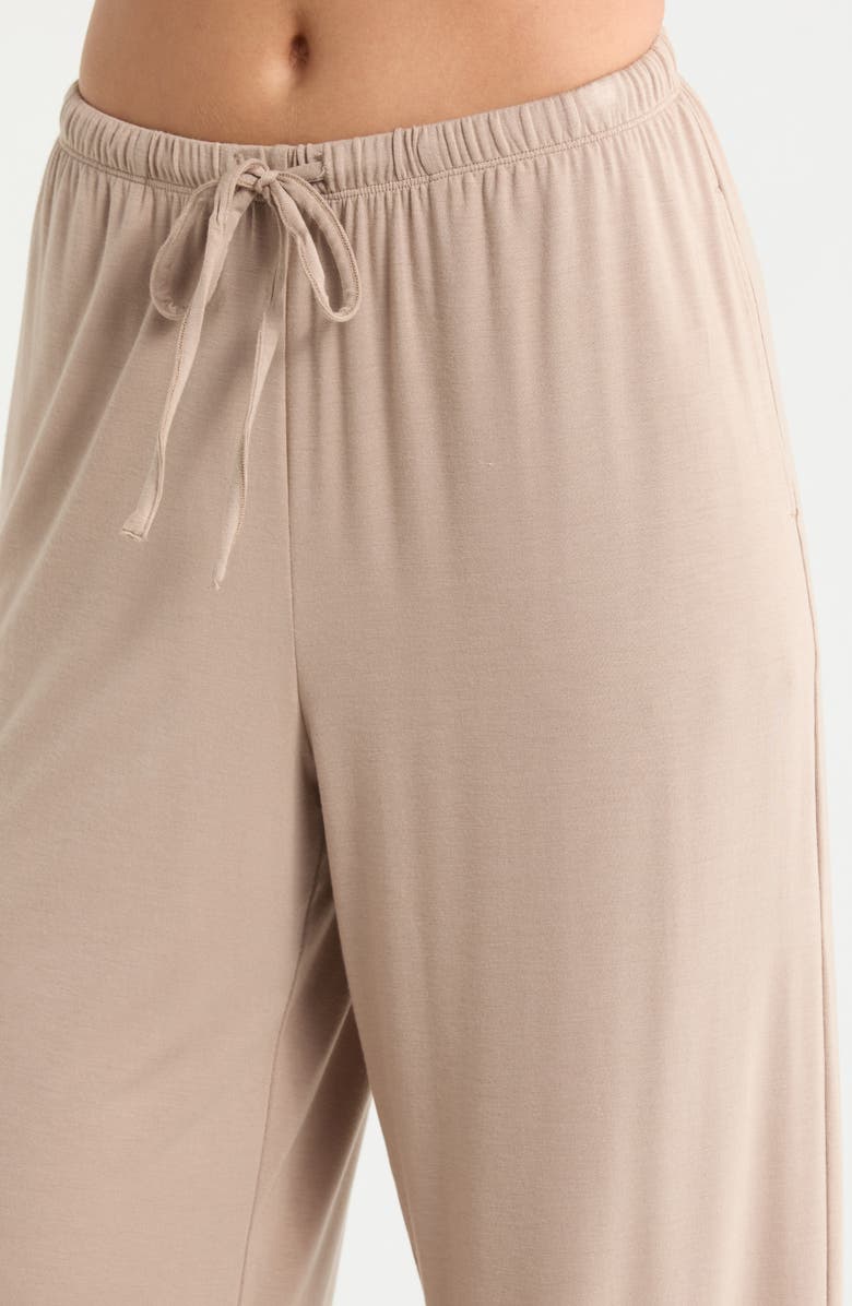 Nordstrom Moonlight Eco Lace Trim Pajamas, Alternate, color, Tan