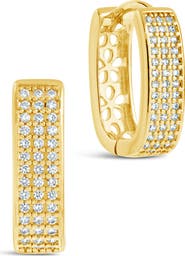 Sterling Forever Renee Hoop Earrings