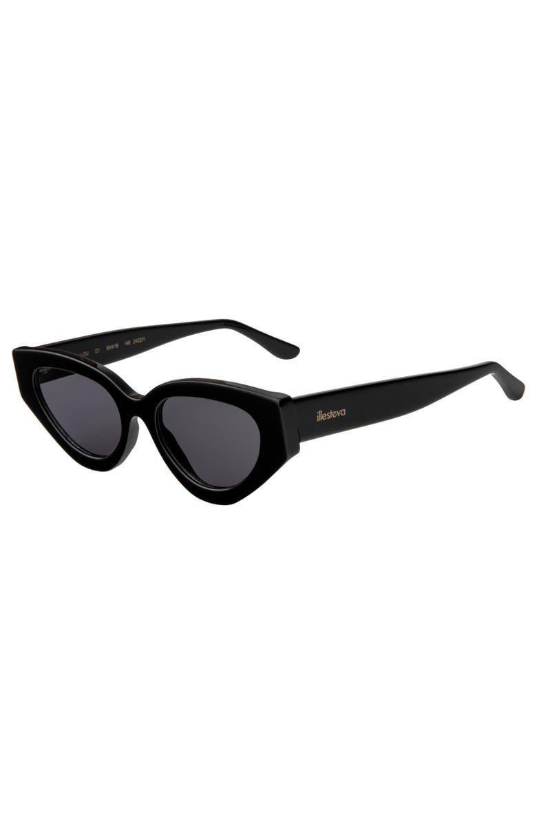 Illesteva Mary Lou Sunglasses, Alternate, color, Black / Grey