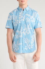 Reyn Spooner Pua Tapa Tailored Fit Short Sleeve Button-Down Shirt