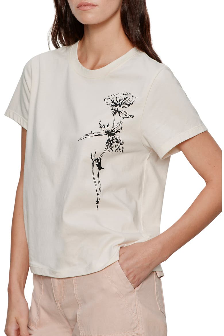 Timeless Floral Organic Cotton Graphic T-Shirt, Alternate, color, COLLAGEN WHITE/ DANDELION