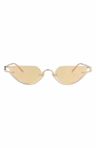 53mm Half Frame Metal Sunglasses