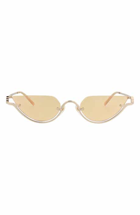 53mm Half Frame Metal Sunglasses
