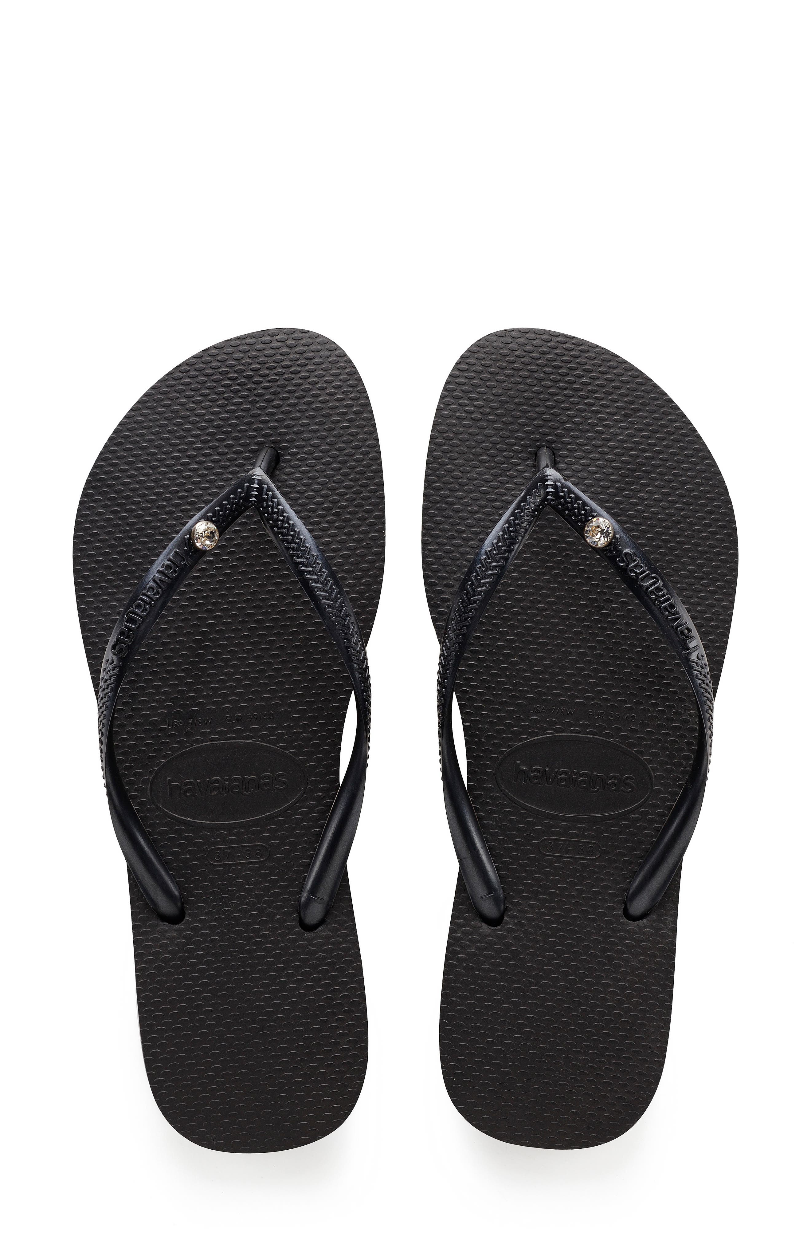 Havaianas 'Slim Crystal Glamour' Flip Flop, Main, color, 