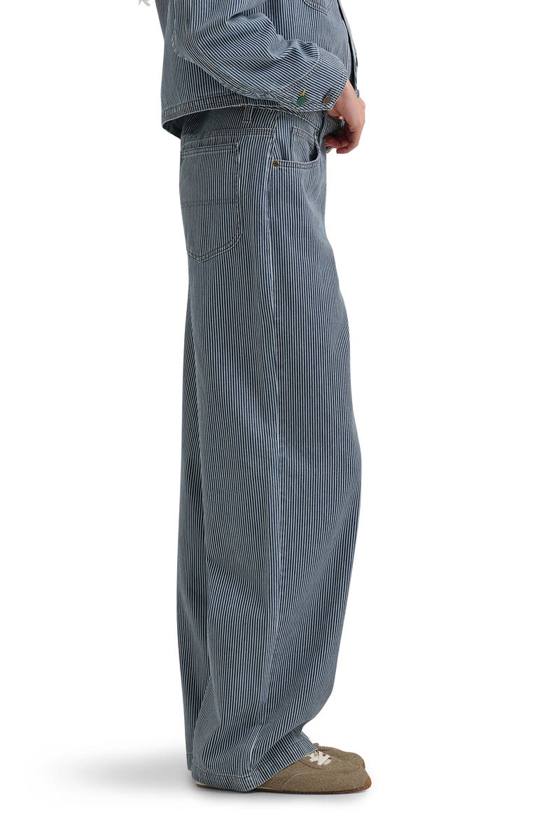 x Crayola Carpenter High Rise Straight Leg Jeans, Alternate, color, RAILROAD STRIPE