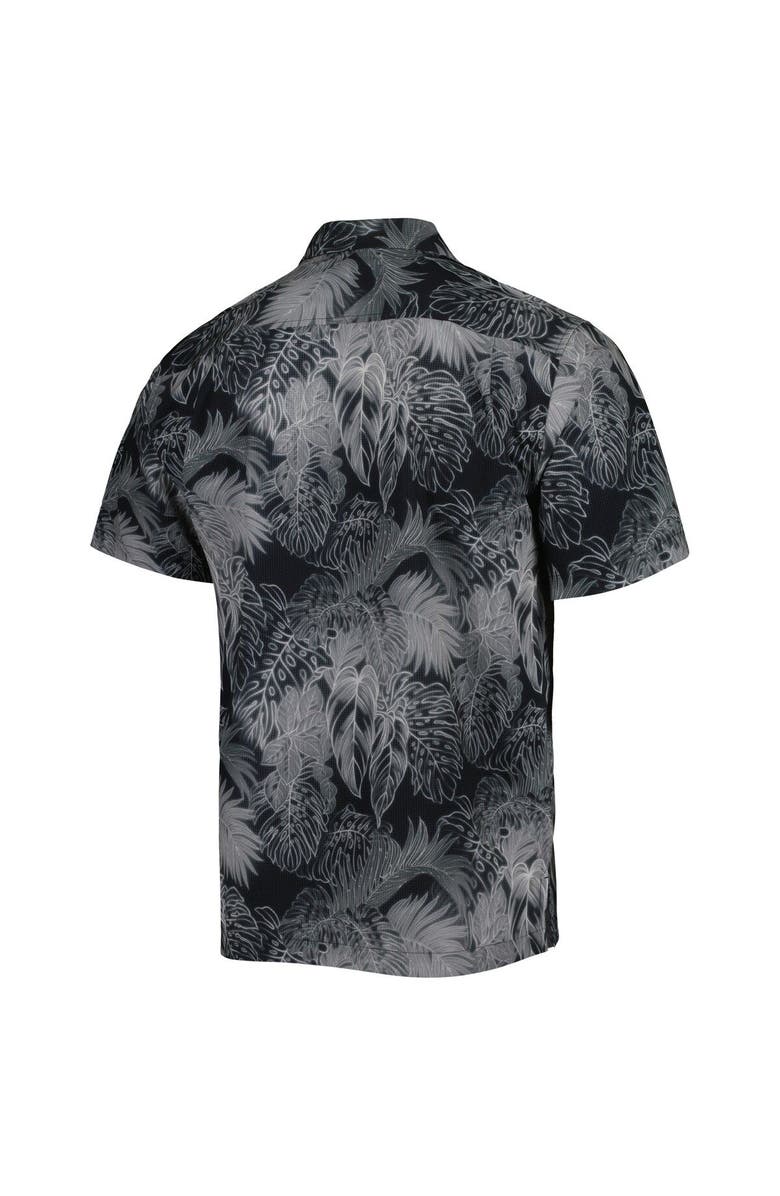 Tommy Bahama Men's Tommy Bahama Black Vanderbilt Commodores Coast Luminescent Fronds IslandZone Button-Up Camp Shirt, Alternate, color, 