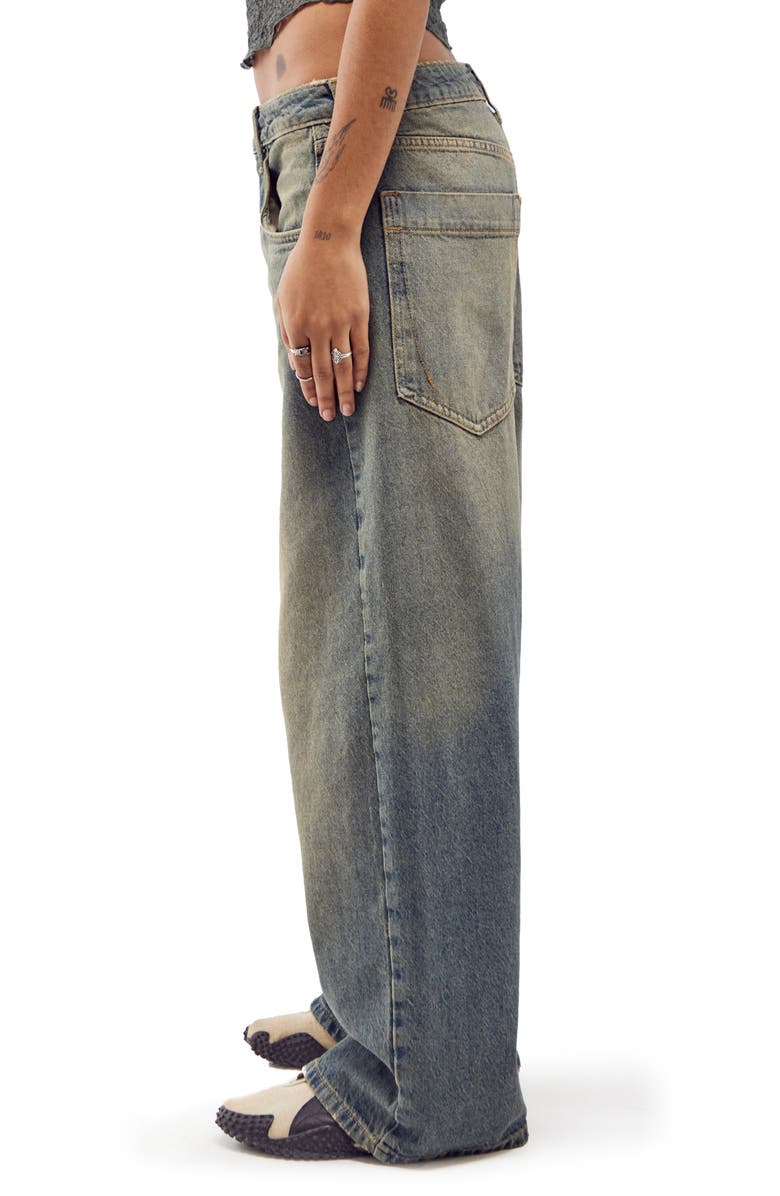 BDG Urban Outfitters Jaya Tinted Low Rise Wide Leg Jeans, Alternate, color, 