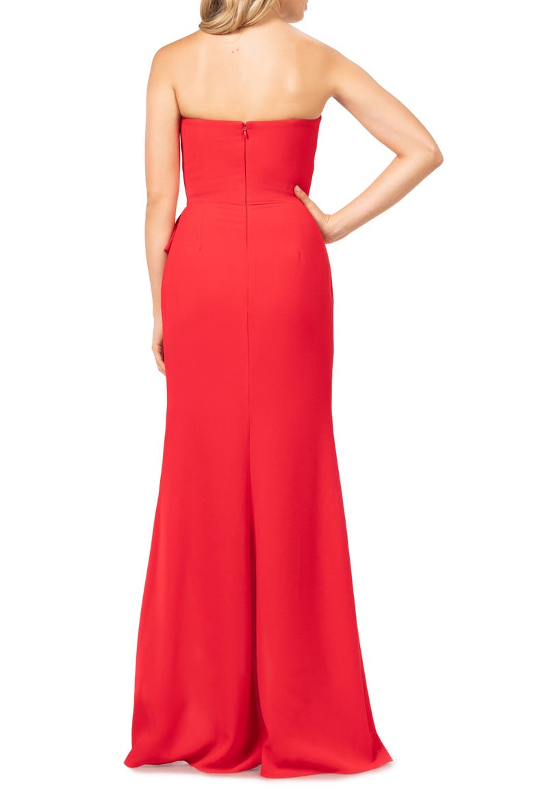 Kai Strapless Gown, Alternate, color, ROUGE