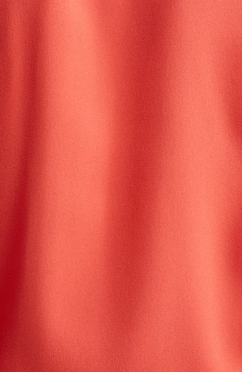 Alexander Mcqueen Exaggerated Collar Semi Sheer Button-down Blouse In Coral