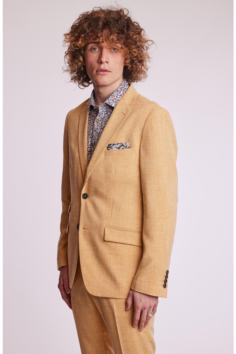 Dover Slim Fit Sport Coat, Alternate, color, MUSTARD MELANGE