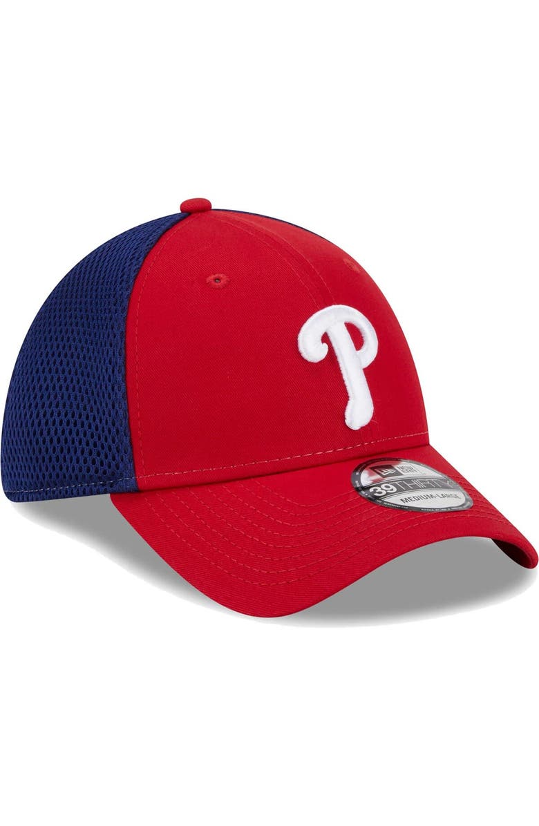 New Era Men's New Era Red Philadelphia Phillies Team Neo 39THIRTY Flex Hat, Alternate, color, Red