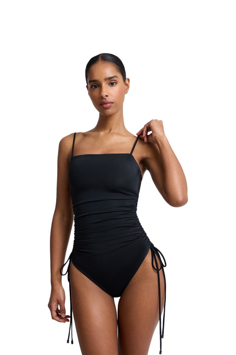 Allegra Tricot One-Piece, Alternate, color, Black