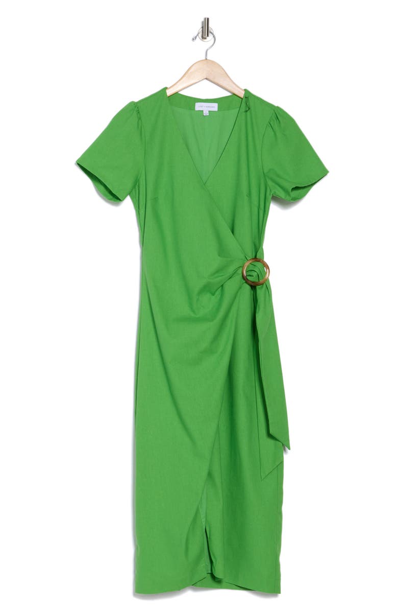 Lost + Wander Radiance Midi Wrap Dress, Alternate, color,
