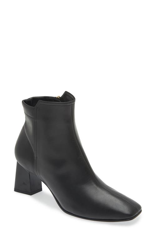 Naot Dolly Square Toe Bootie in Stretch Nappa Leather/Black 