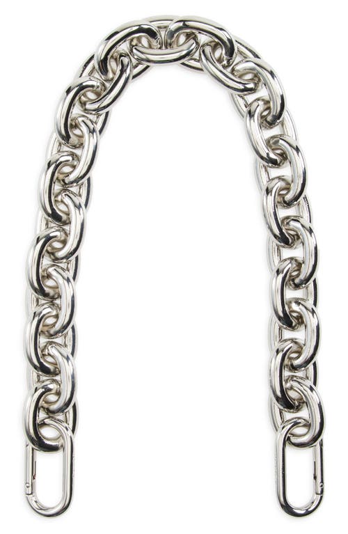 Shop Clare V . Shortie Chain Strap In Silver