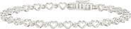 Donatello Gian Diamond Cut And Hearts Bracelet