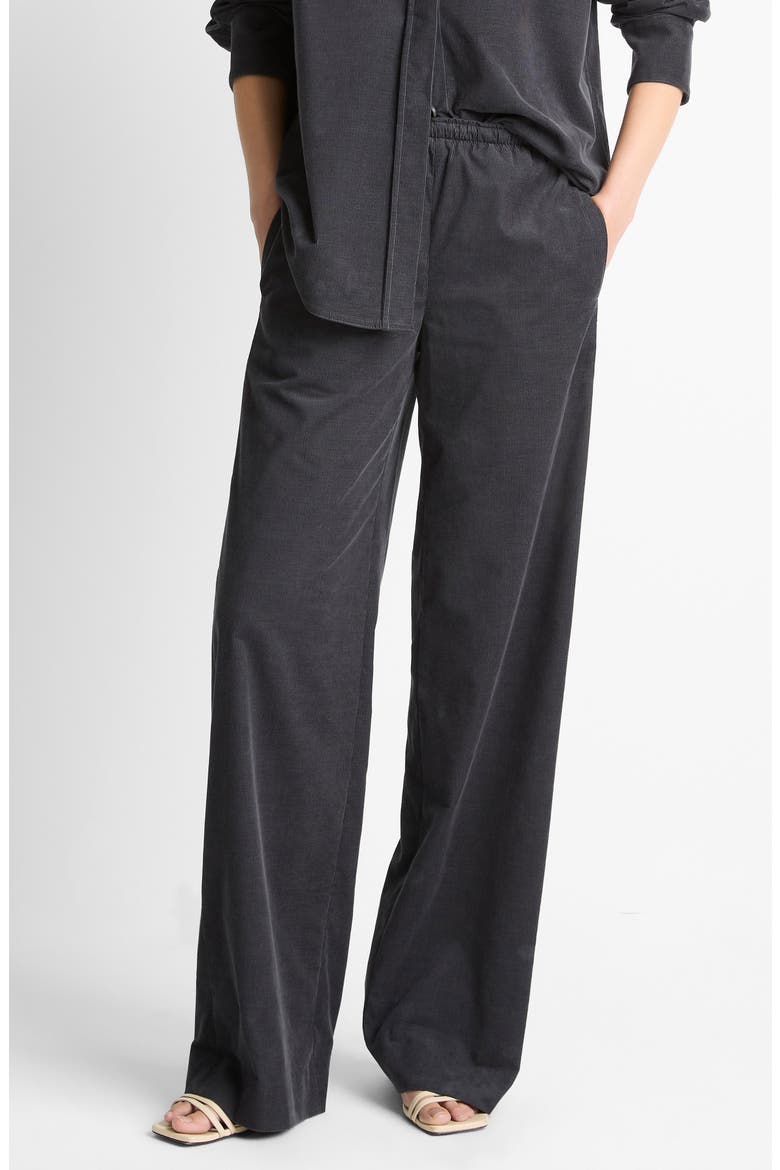Pull-On Corduroy Pants, Main, color, GRAPHITE