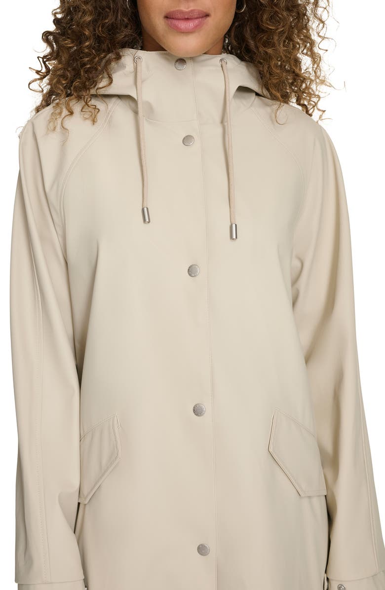 Levi's<sup>®</sup> Water Resistant Hooded Long Rain Jacket, Alternate, color, Oatmeal