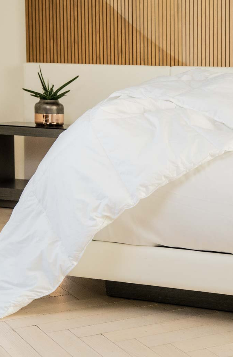 FluffCo | Hotel Comfort Down Blended Comforter, Alternate, color, White