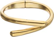 UNODE50 18K Gold-Plated Bracelet In The Shape Of Crossed Tubes