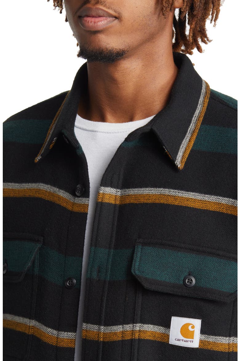 Bowman Stripe Button-Up Shirt, Alternate, color, BOWMAN STRIPE JUNIP