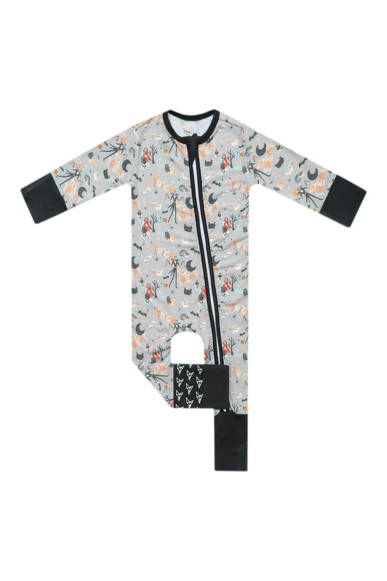 Nightmare Before Christmas Convertible Zip-Up Footie, Main, color, NTMARE BEFORE XMAS