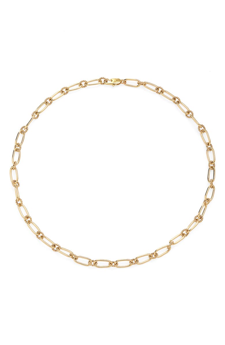 Laura Lombardi Braided Cable Chain Link Necklace, Main, color,
