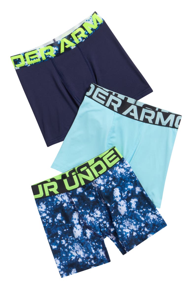 Kids' Assorted 3-Pack UA Performance Tech™ Boxer Briefs, Main, color, OPAL BLUE
