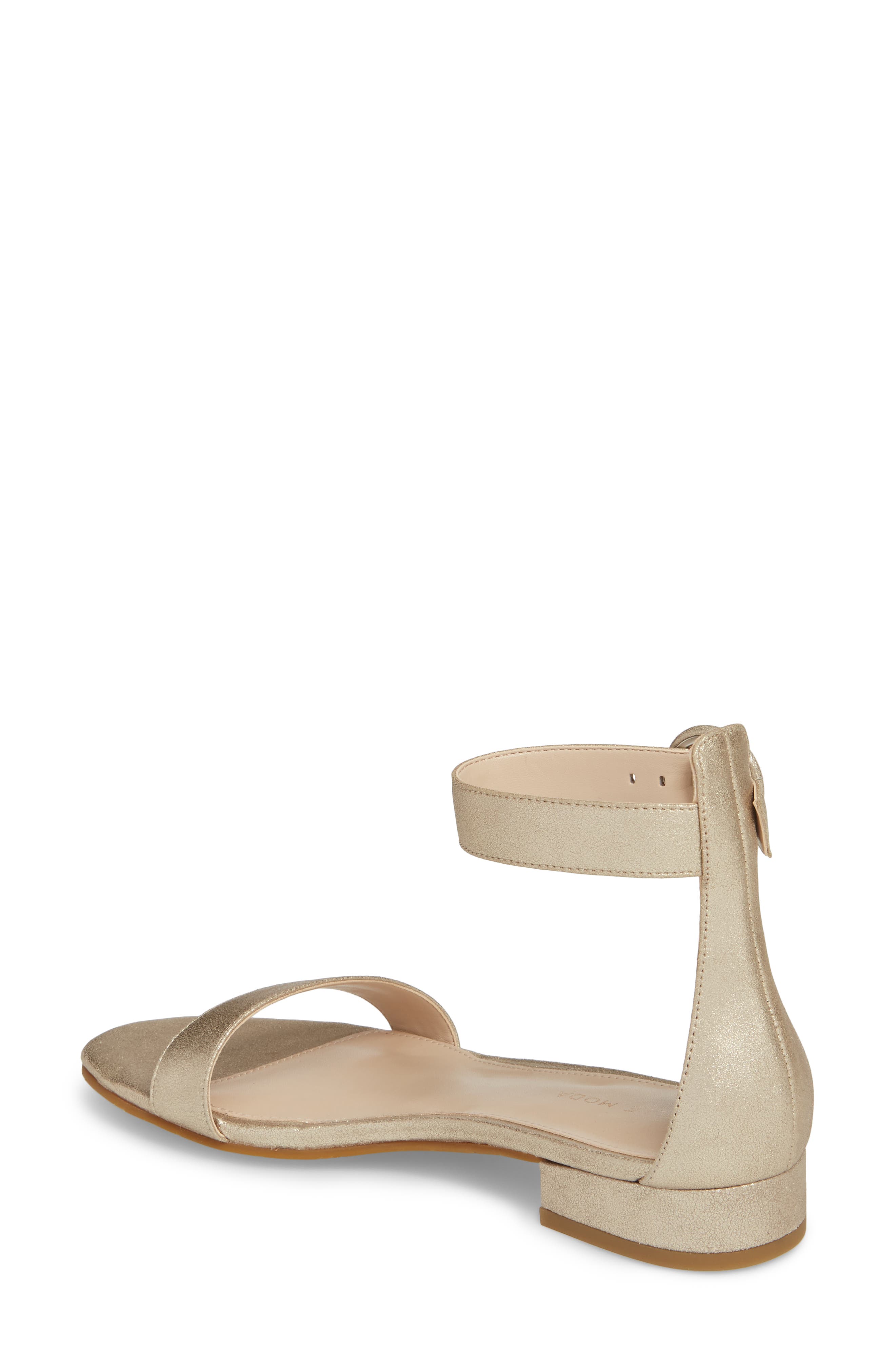 Newport Sandal, Alternate, color, PLATINUM GOLD METALLIC SUEDE