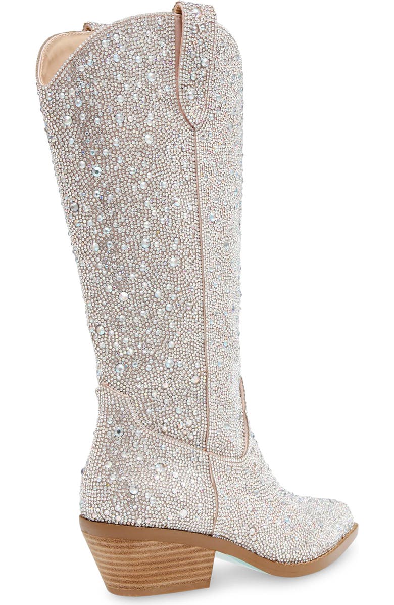 Betsey Johnson Dalas Embellished Western Boot, Alternate, color,