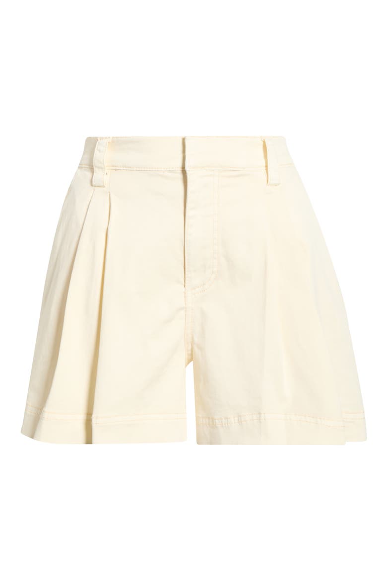 Natasha Pleated High Waist Shorts, Alternate, color, ANTIQUE PEARL