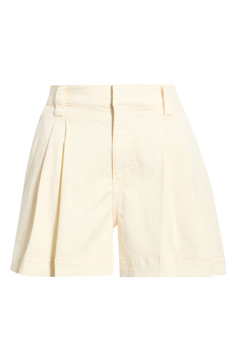 Splendid Natasha Pleated High Waist Shorts, Alternate, color, Antique Pearl