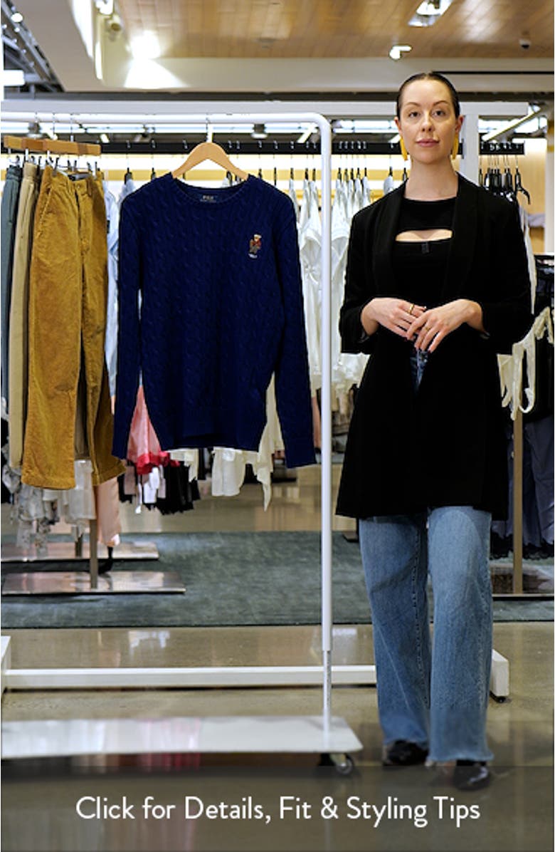 Kids' Cable Knit Cotton Sweater, sales video thumbnail