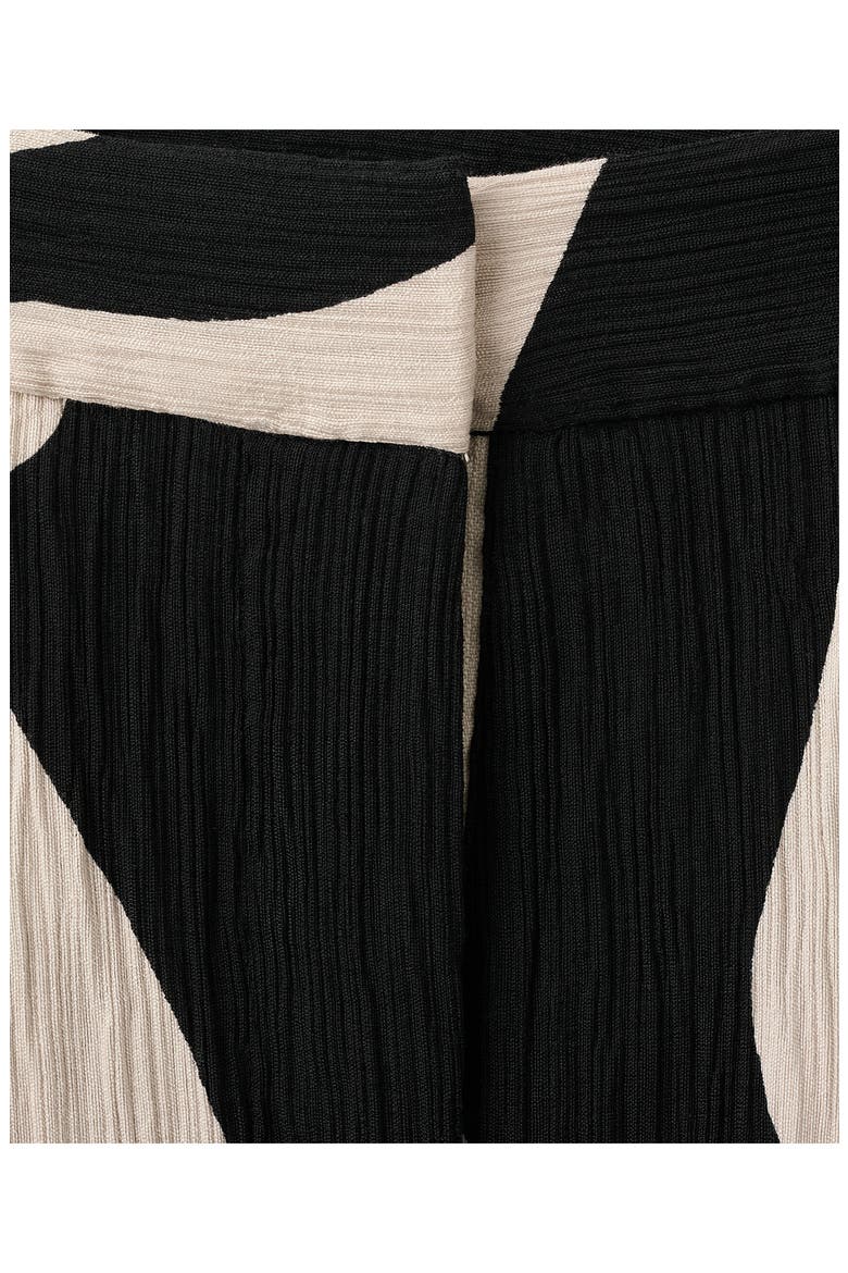 Print Straight Leg Pants, Alternate, color, BLACK
