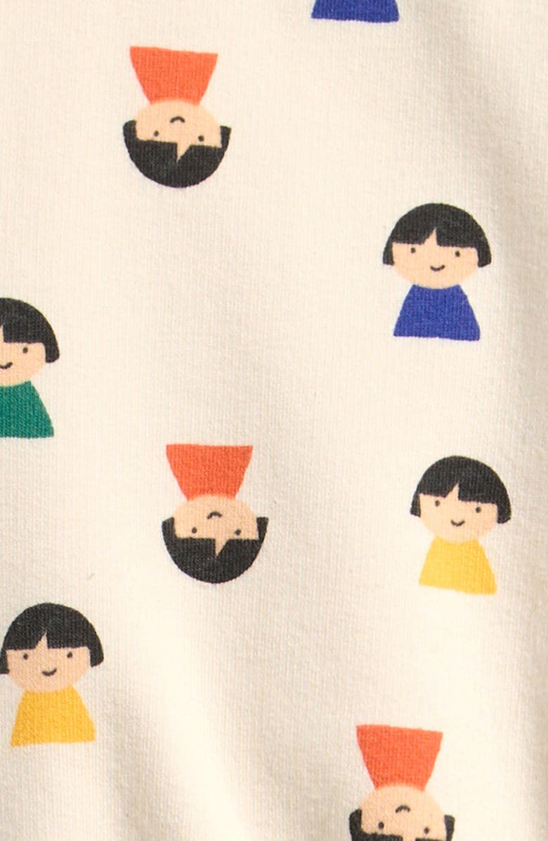 Bobo Choses Game Pawns Print Stretch Cotton Sweatshirt, Alternate, color, White