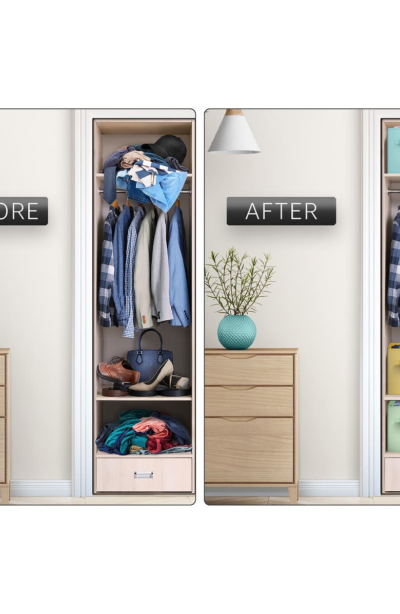 SORBUS 6-Pack Large Collapsible Storage Bins, Alternate, color, Pastel Blue/ Green/ Yellow