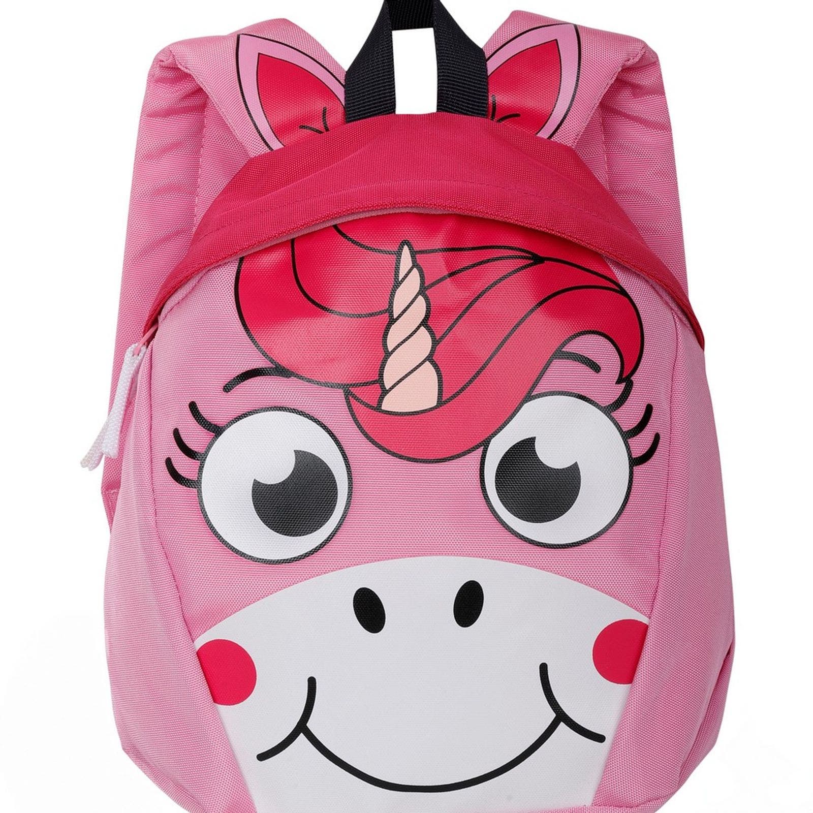 Childrens/Kids Roary Animal Unicorn Backpack, Alternate, color, Pink